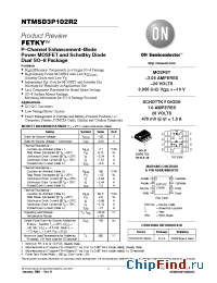Datasheet NTMSD3P102R2 manufacturer ON Semiconductor